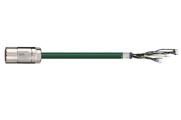 readycable® servocable conforme al tamaño estándar 1,5-motor-10,0 mm² de Stöber, cable base PVC 7,5 x d