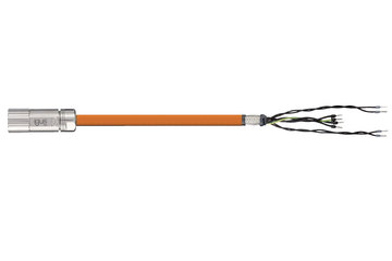 readycable® servocable conforme al tamaño estándar 1-motor-1,0 mm² de Stöber, cable base PVC 10 x d