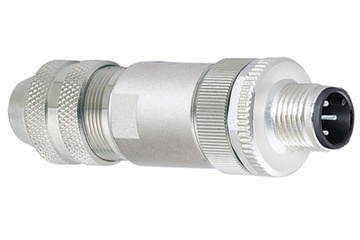 Conector macho Binder M-12 A, 4-6 mm, apantallado, con tornillo, IP67, UL