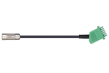 readycable® cable de potencia compatible con Danaher Motion 88962 (15 m), cable base, TPE 7,5 x d, sin halógeno