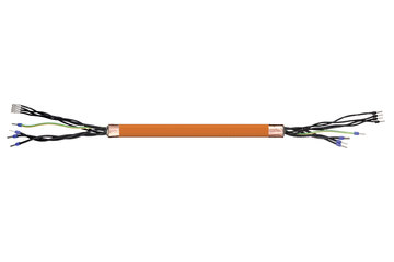readycable® cable de codificador compatible con Elau E-MO-087, cable base PVC 15 x d