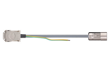 readycable® cable de señal compatible con Danaher Motion 85036 (15 m), cable base, PUR 10 x d