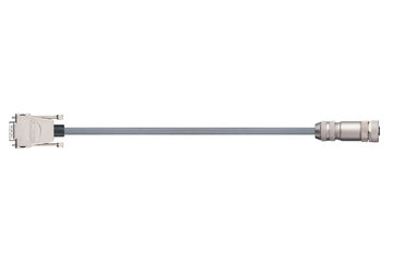 readycable® cable de codificador compatible con Festo NEBM-M12G8-E-xxx-N-S1G15, cable base PVC 7,5 x d