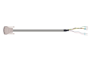 readycable® cable de codificador compatible con Festo NEBM-S1G15-E-xxx-LE6, cable base PUR 7,5 x d