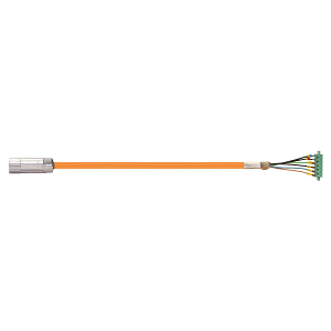 readycable® cable de potencia compatible con Danaher Motion 102575 (5 m), cable base, PVC 15 x d