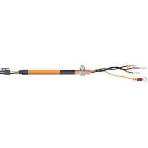 Cable de potencia readycable® conforme con el estándar de Siemens 6FX_002-5CK01, cable base, PUR 7,5 x d