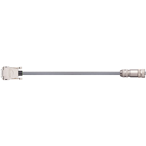 readycable® cable de codificador compatible con Festo NEBM-M12G8-E-xxx-N-S1G9, cable base TPE 6,8 x d