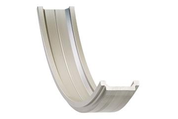 Raíl doble drylin® W WSB, convexo, de perfil cuadrado