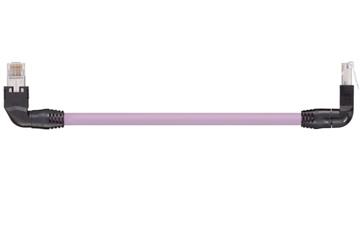 Cables confeccionados CAT5e, PVC, Conector A: Hirose RJ45 en ángulo en «L» inferior, Conector B: Hirose RJ45 en ángulo en «T» de salida