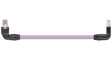 Cables confeccionados CAT5e, PVC, Conector A: Hirose RJ45 en ángulo en «L» inferior, Conector B: Hirose RJ45 en ángulo en «T» de entrada