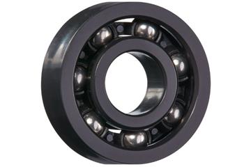 Rodamiento radial xiros®, xirodur F180, bolas de acero inoxidable, jaula de poliamida (PA): antiestático