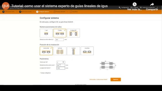 calcular guias lineales online