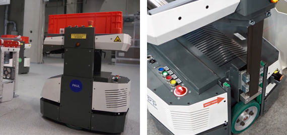 DTS de Knapp con los módulos lineales con correa dentada drylin® ZLW en la plataforma elevadora