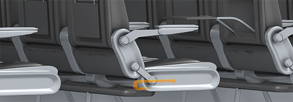 Asiento de un avión