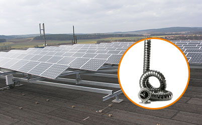 Cadenas portacables triflex® R en sistemas fotovoltaicos