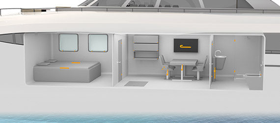 Soluciones de igus para diseño interior