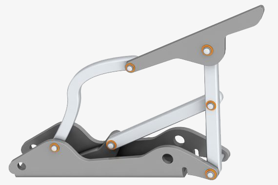 Cojinetes plásticos iglidur® en bisagras de múltiples articulaciones