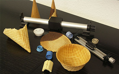 Máquinas de gofres, barquillos y obleas