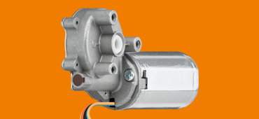 Motores de corriente continua drylin E con piñón sinfín