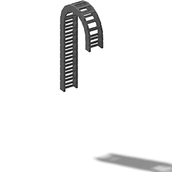 Cadena portacables vertical invertida