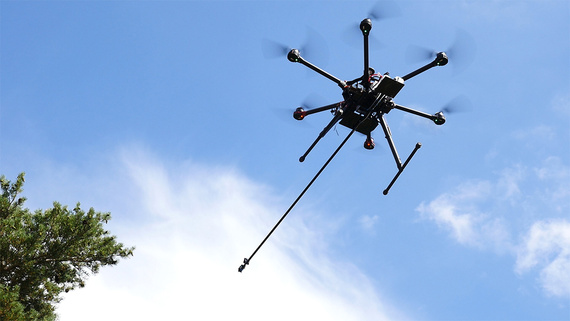 Drone de control de plagas