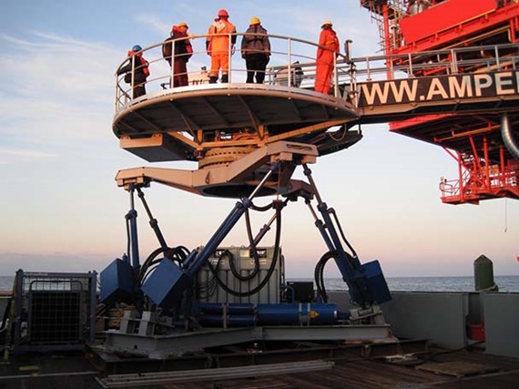 triflex® for cable guiding on a hexapod of a gangway on a ship