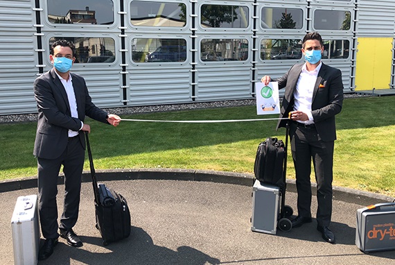 Field service with strict hygiene regulations