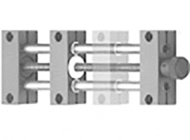 Mesa lineal compacta regulable