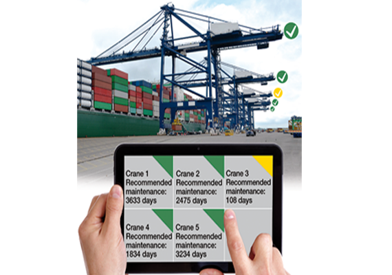 Información sobre el posicionamiento obtenido con el sistema isense EC.PP directamente en el sistema de cadena portacables.