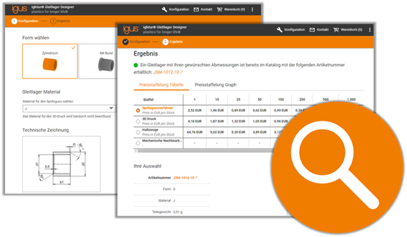 Configurador de cojinetes de fricción