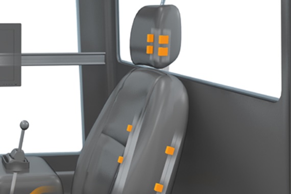 Guías lineales drylin® para ajustar el asiento del conductor de forma ergonómica