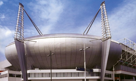 Cojinetes esféricos igubal para la Regulación del flujo de aire en el Philips Stadium