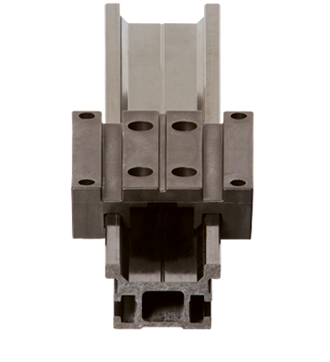 Raíl de carbón drylin® W con carro de plástico