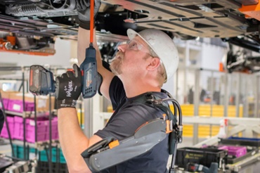 El exoesqueleto AIRFRAME ™ con cojinetes de fricción iglidur