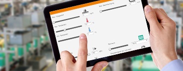 Introducción manual de datos en una tablet con las herramientas online de igus®