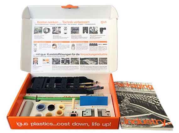 Caja de muestras para la industria del packaging